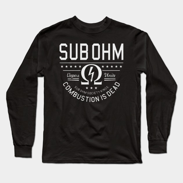 I Vape Therefore Ohm Long Sleeve T-Shirt by geromeantuin22